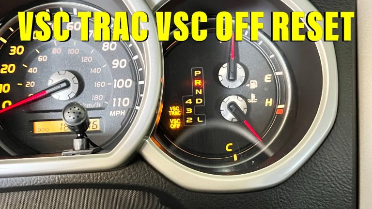 2006 Toyota 4Runner Vsc Trac And Check Engine Light on