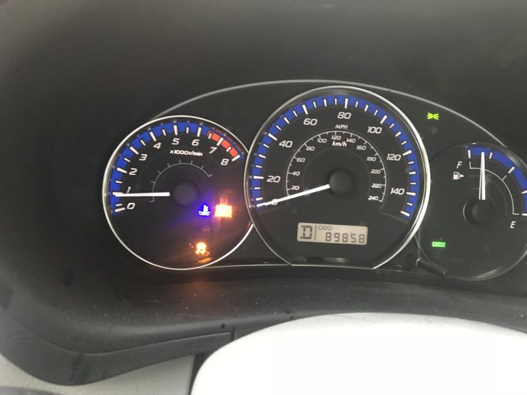 2009 Subaru Forester Check Engine Light Cruise Flashing Traction Control