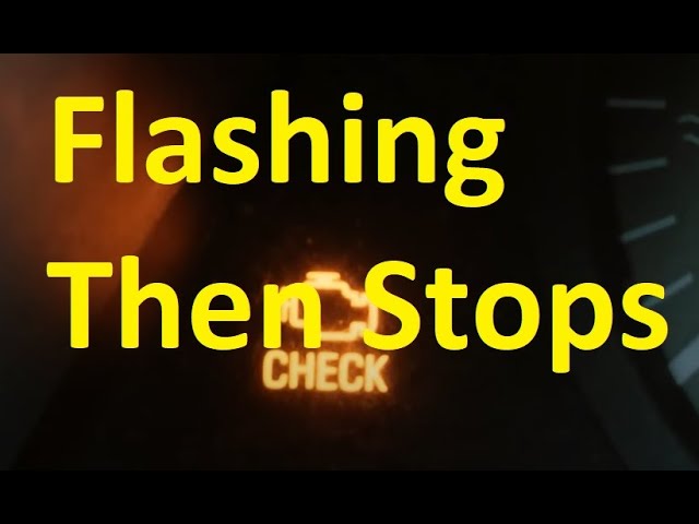 2016 Chevy Tahoe Check Engine Light Flashing Then Stops