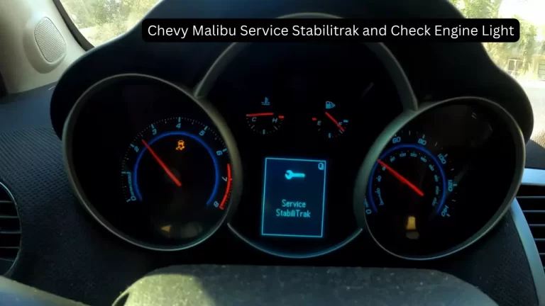 2017 Chevy Cruze Service Stabilitrak And Check Engine Light