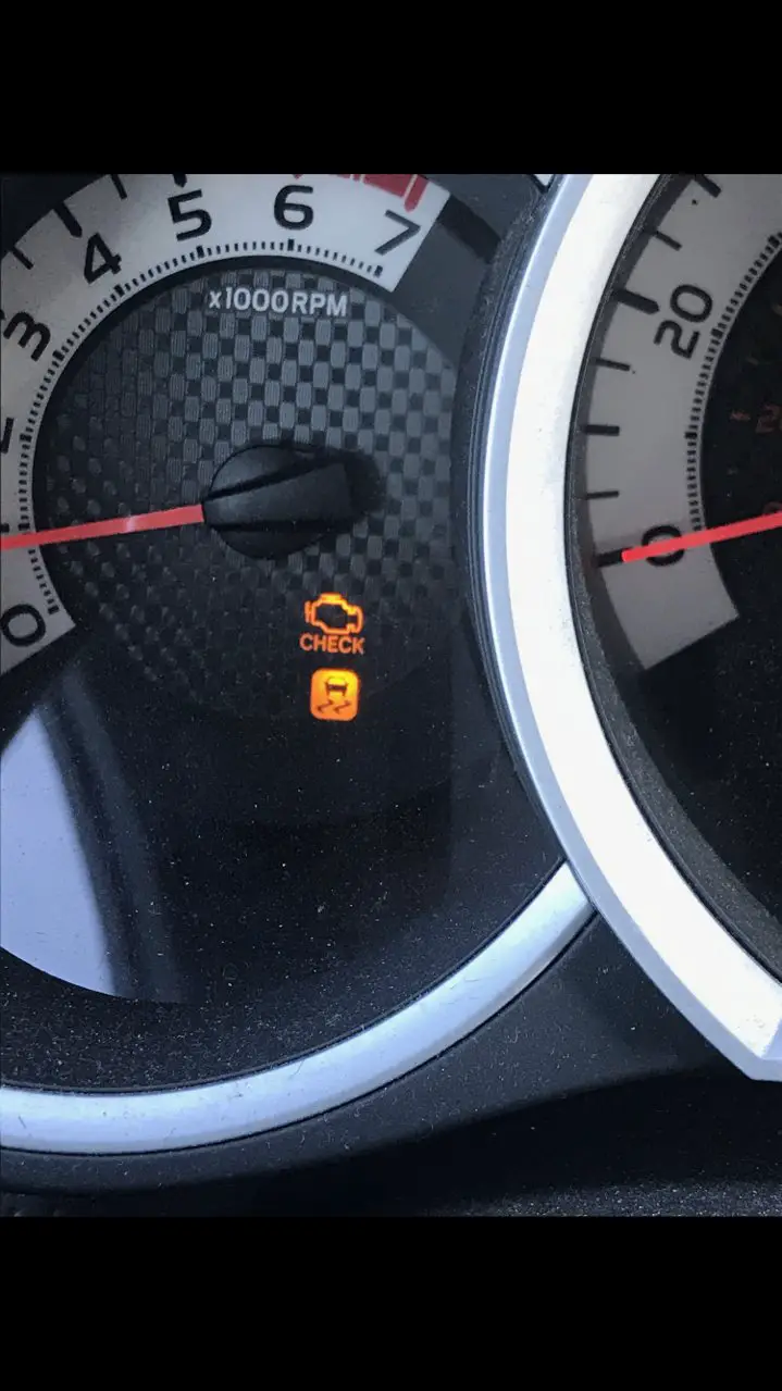 Check Engine Light And Slip Indicator