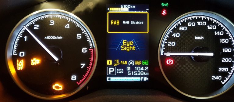 Check Engine Light Eyesight Subaru