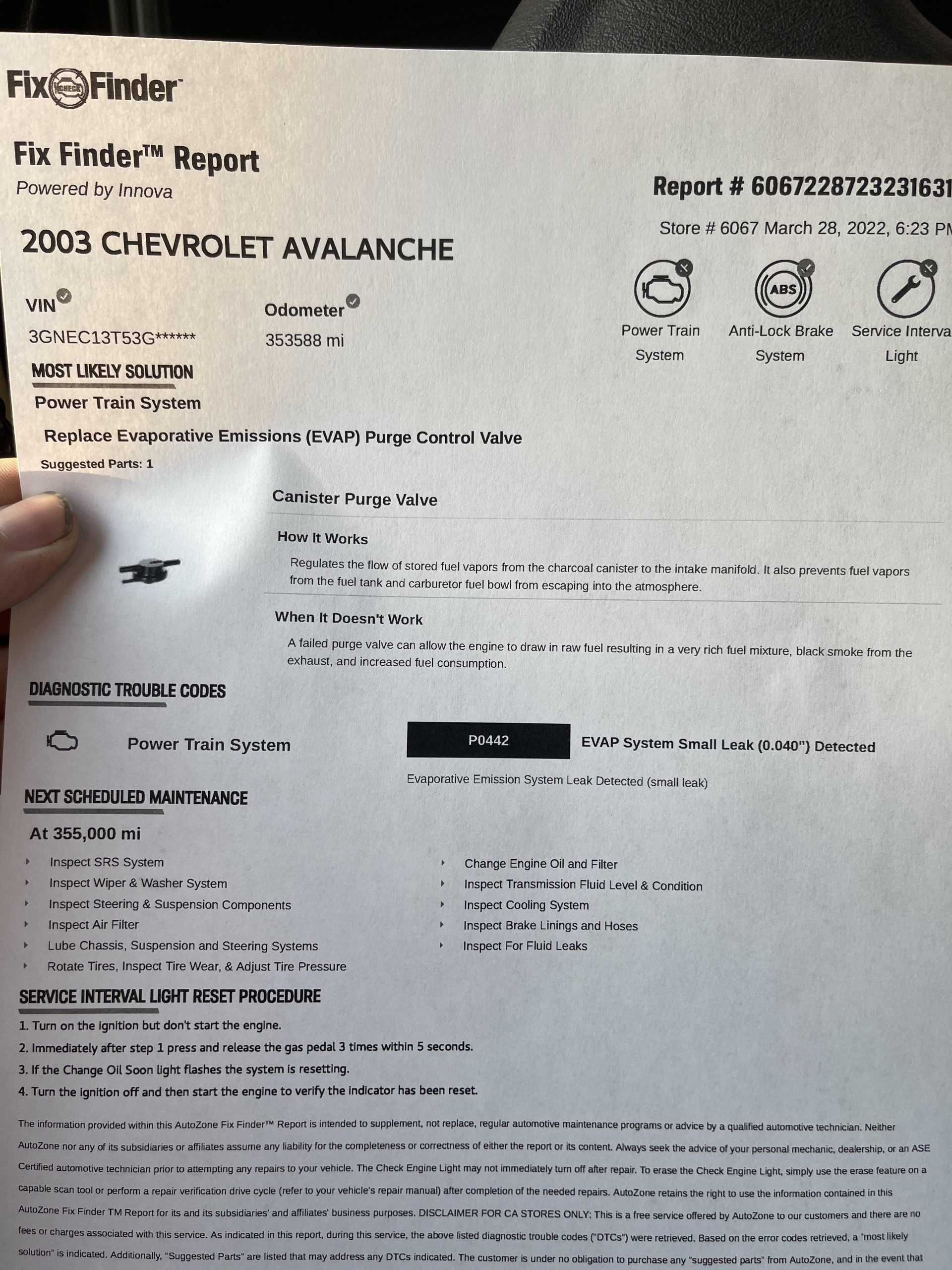 check engine light flashes then turns off