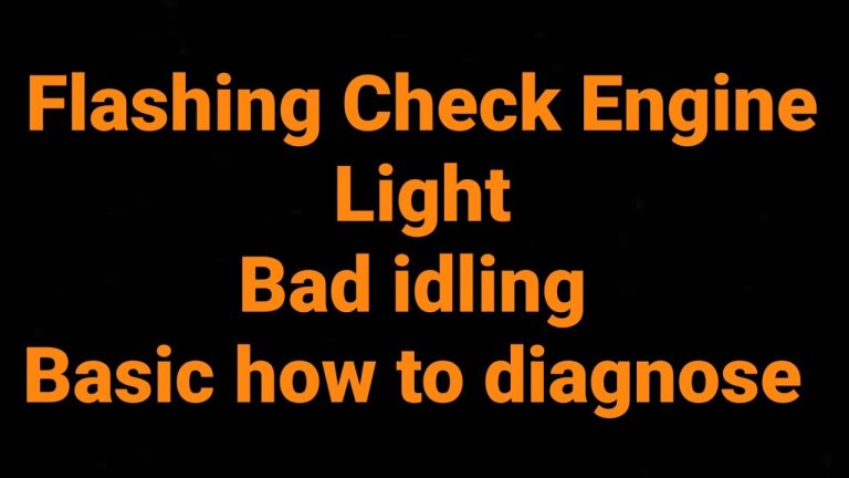 Check Engine Light Flashing Only at Idle