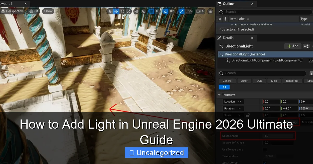 How to Add Light in Unreal Engine 2026 Ultimate Guide