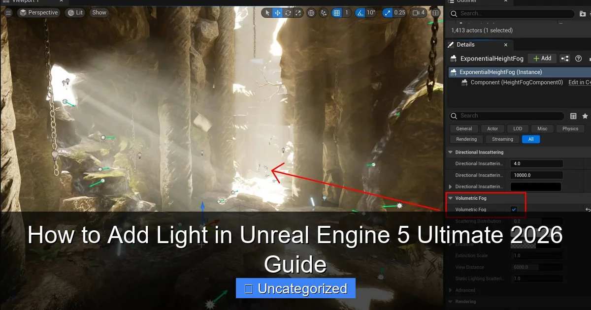 How to Add Light in Unreal Engine 5 Ultimate 2026 Guide