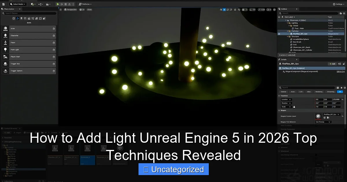 How to Add Light Unreal Engine 5 in 2026 Top Techniques Revealed