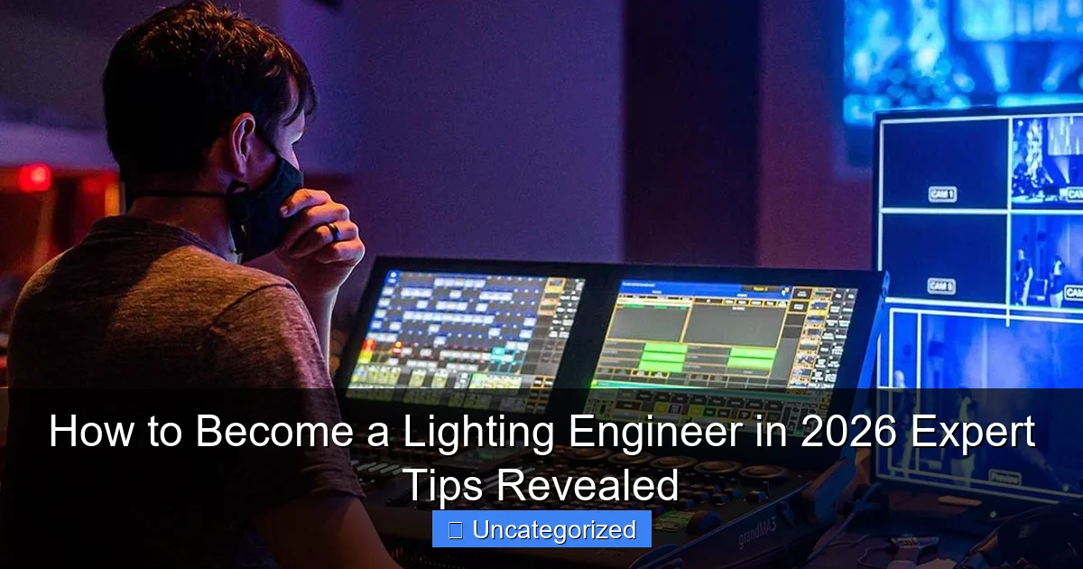 How to Become a Lighting Engineer in 2026 Expert Tips Revealed