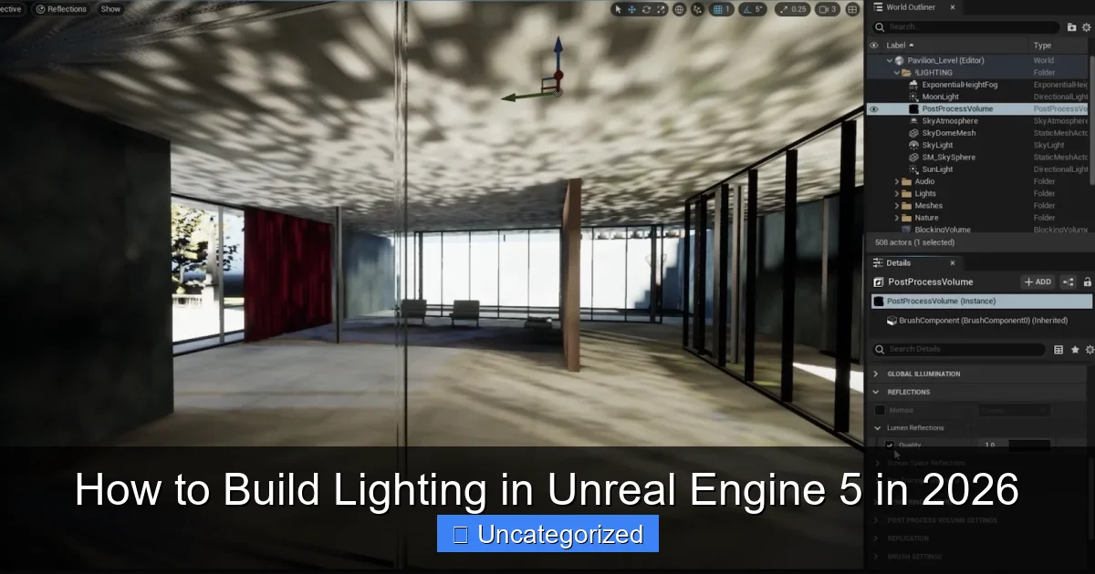 How to Build Lighting in Unreal Engine 5 in 2026