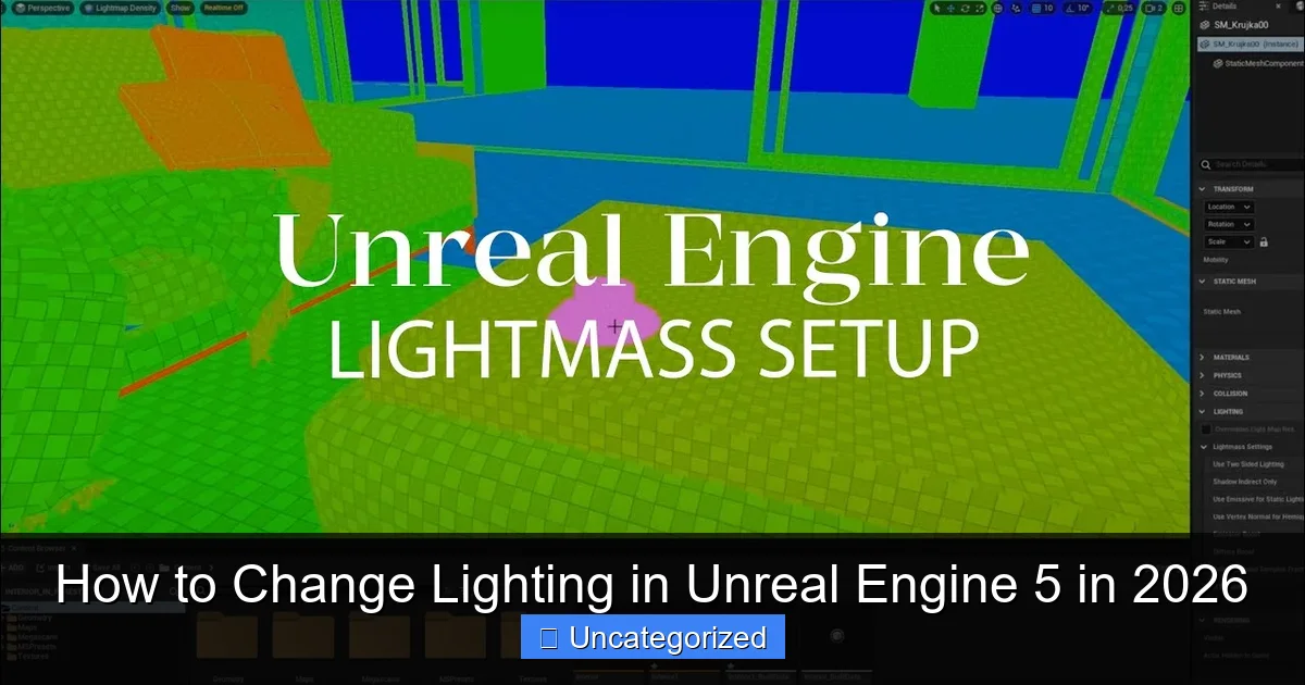 How to Change Lighting in Unreal Engine 5 in 2026
