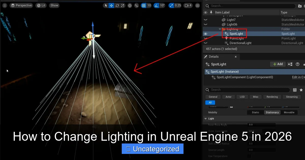 How to Change Lighting in Unreal Engine 5 in 2026