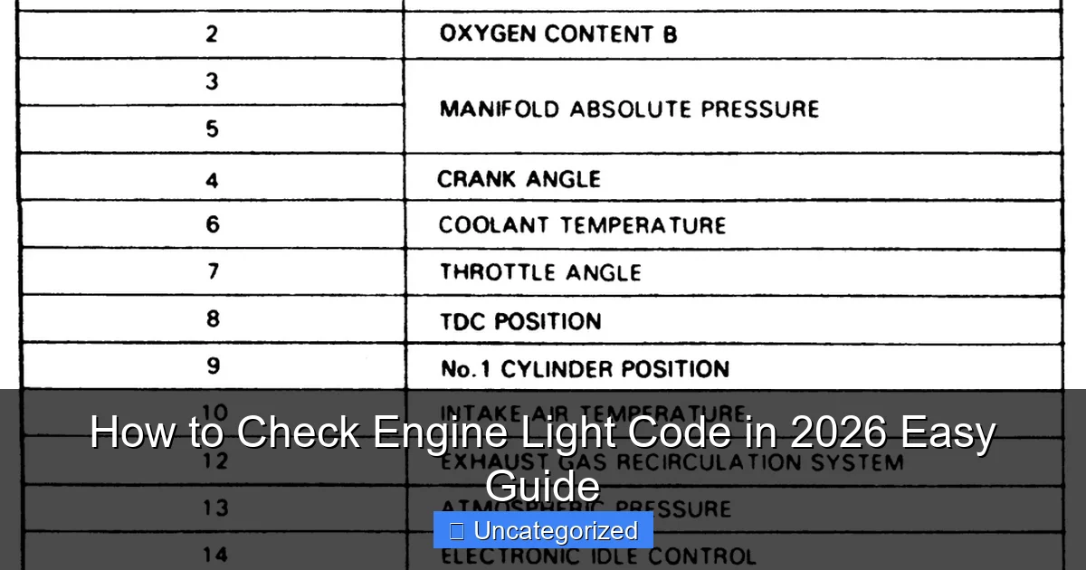 How to Check Engine Light Code in 2026 Easy Guide