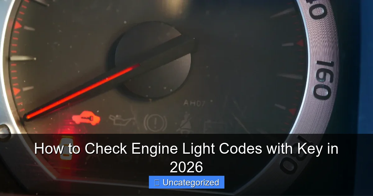How to Check Engine Light Codes with Key in 2026
