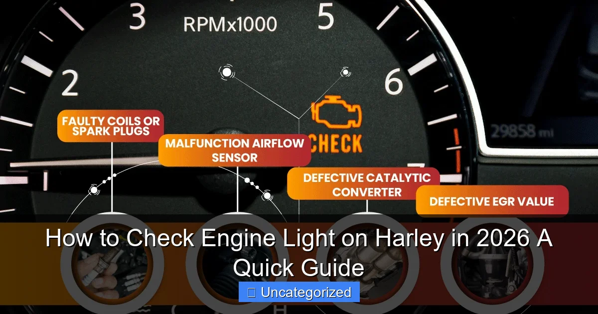 How to Check Engine Light on Harley in 2026 A Quick Guide