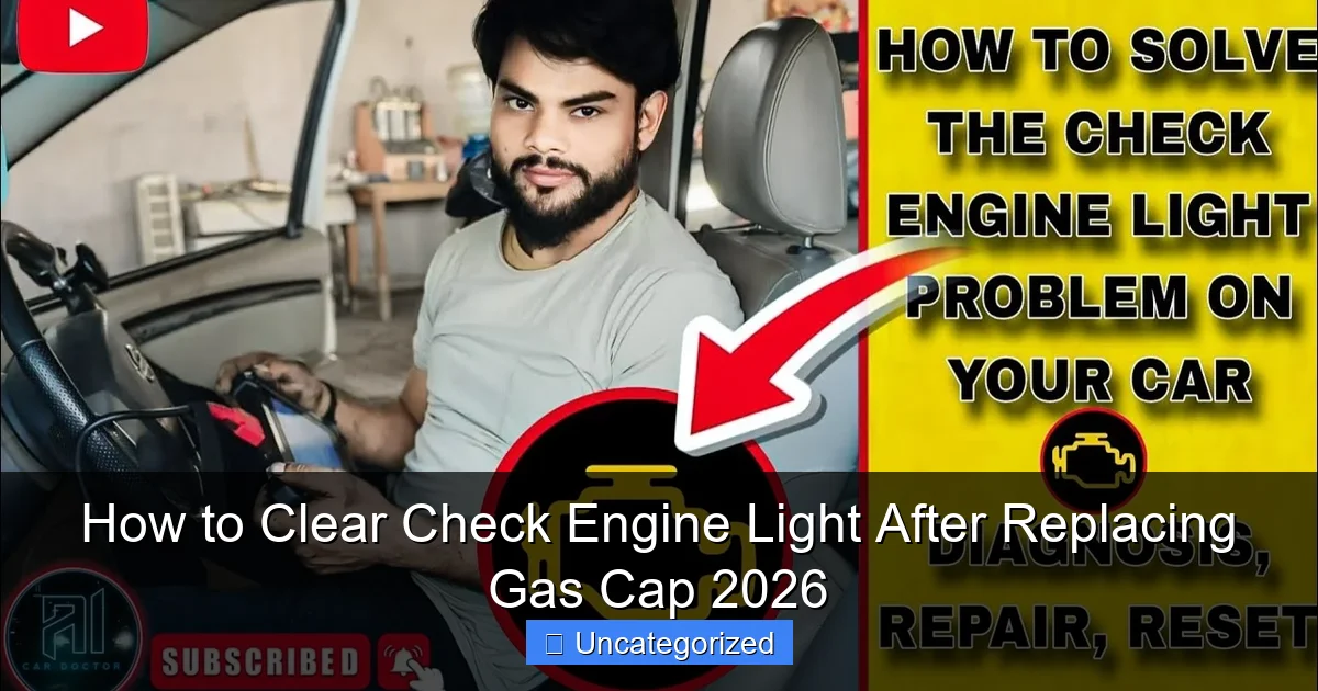 How to Clear Check Engine Light After Replacing Gas Cap 2026