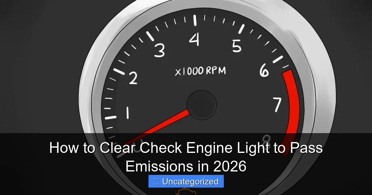 How to Clear Check Engine Light to Pass Emissions in 2026