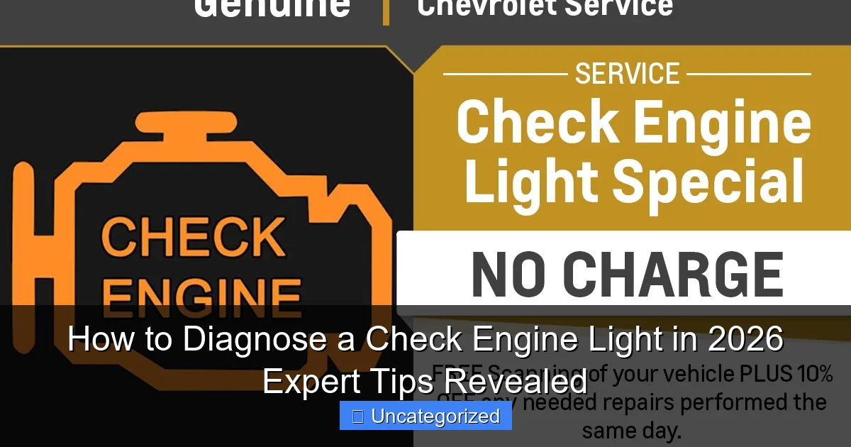 How to Diagnose a Check Engine Light in 2026 Expert Tips Revealed