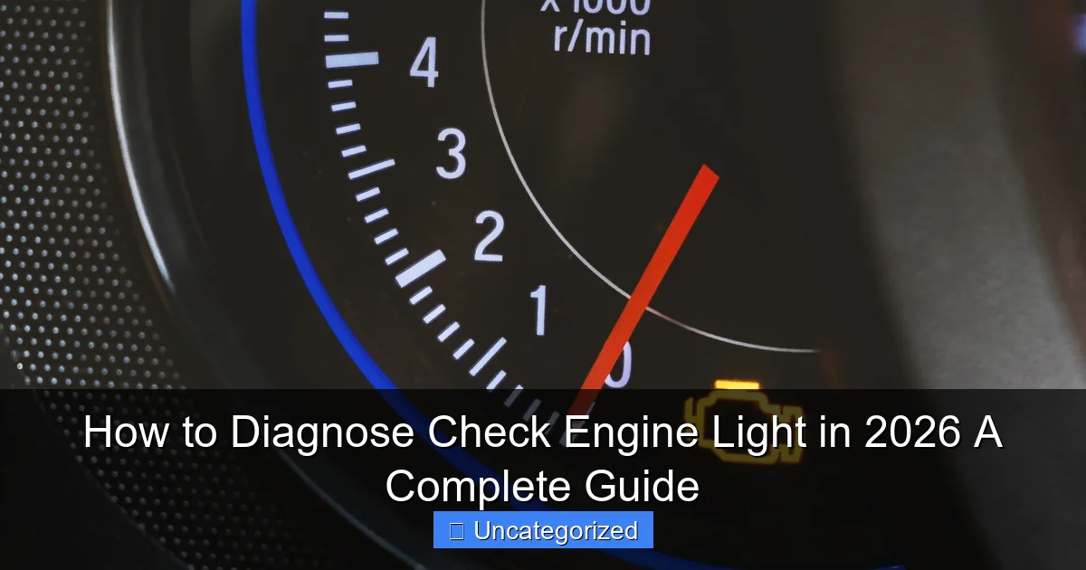 How to Diagnose Check Engine Light in 2026 A Complete Guide