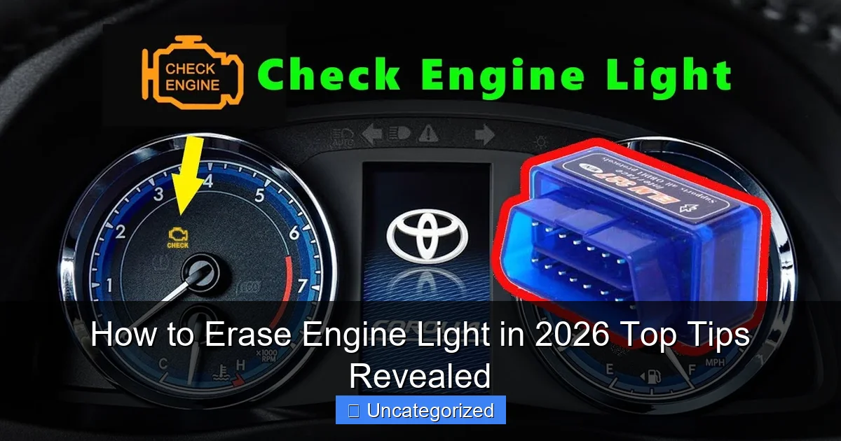 How to Erase Engine Light in 2026 Top Tips Revealed