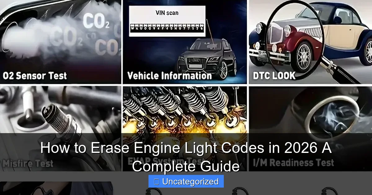 How to Erase Engine Light Codes in 2026 A Complete Guide