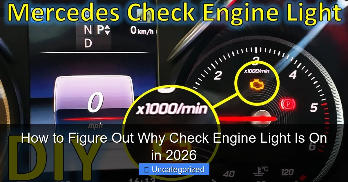 How to Figure Out Why Check Engine Light Is On in 2026