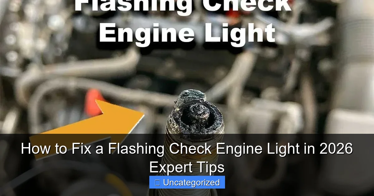 How to Fix a Flashing Check Engine Light in 2026 Expert Tips