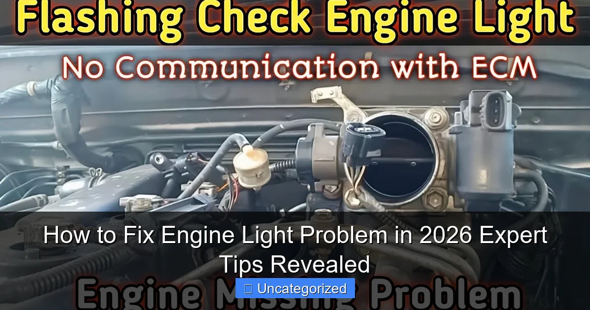 How to Fix Engine Light Problem in 2026 Expert Tips Revealed