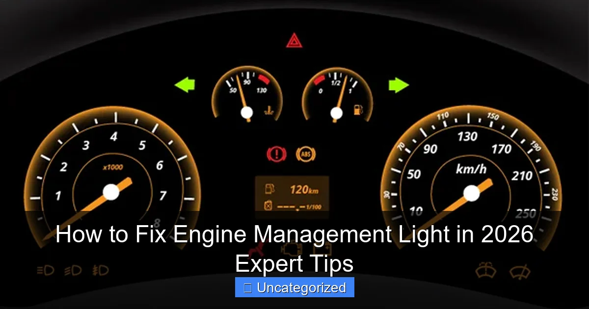 How to Fix Engine Management Light in 2026 Expert Tips