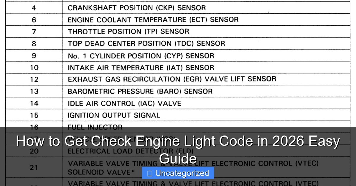 How to Get Check Engine Light Code in 2026 Easy Guide