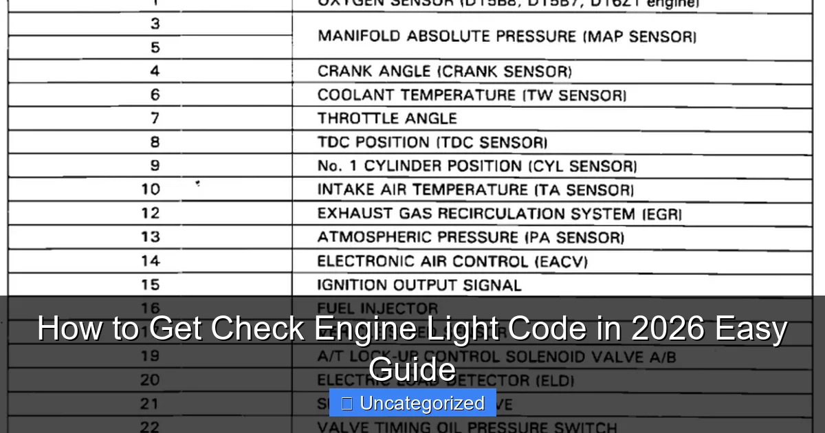 How to Get Check Engine Light Code in 2026 Easy Guide