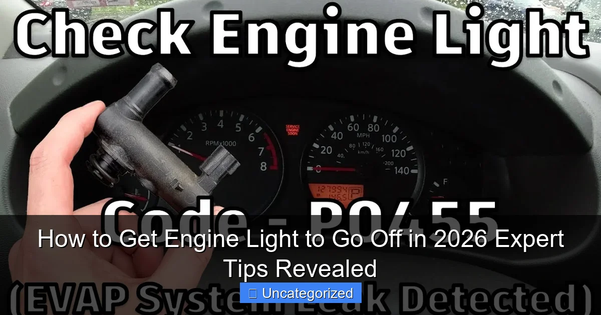How to Get Engine Light to Go Off in 2026 Expert Tips Revealed