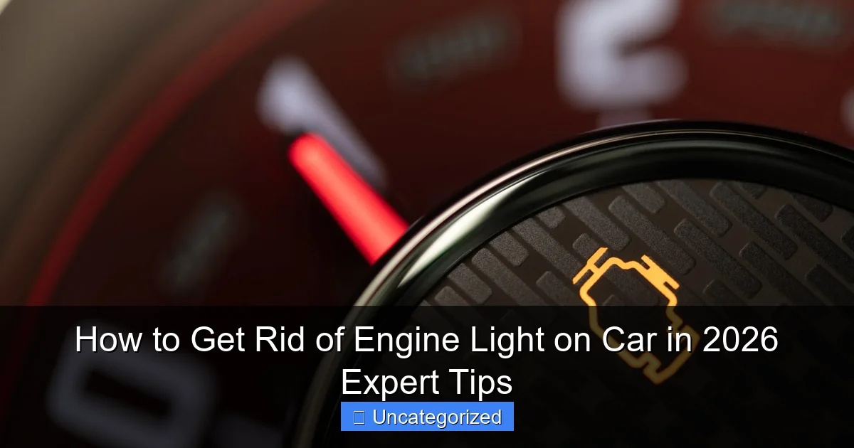 How to Get Rid of Engine Light on Car in 2026 Expert Tips
