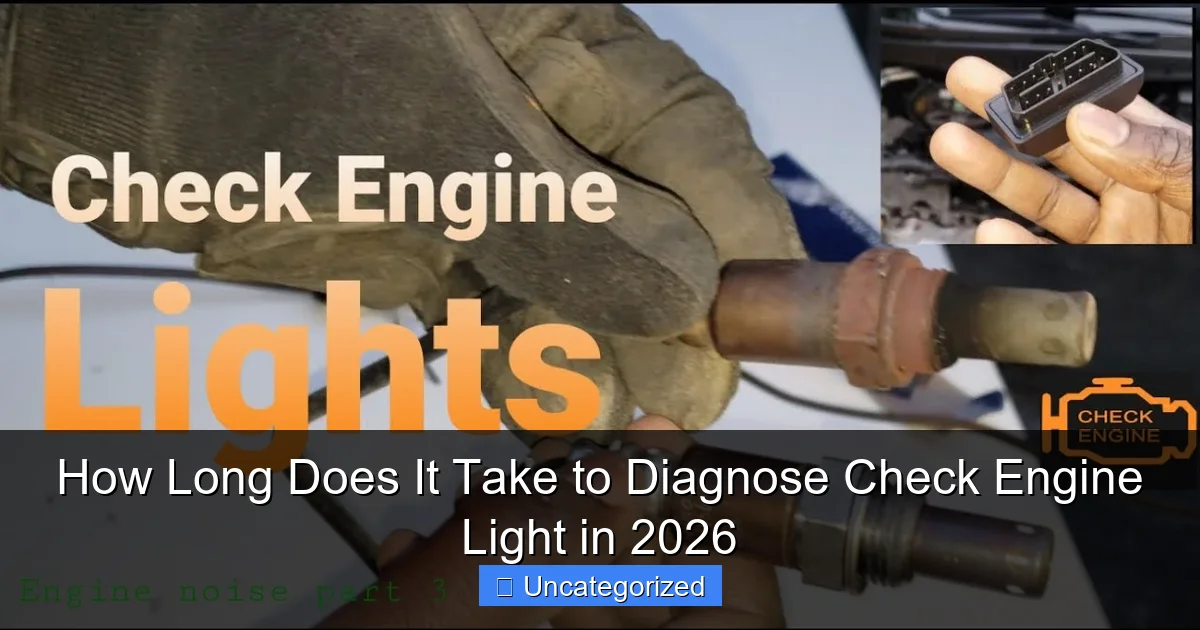 How Long Does It Take to Diagnose Check Engine Light in 2026