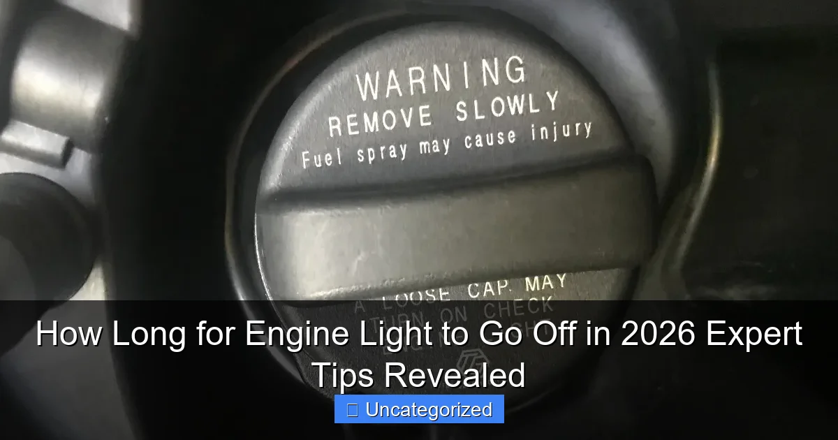How Long for Engine Light to Go Off in 2026 Expert Tips Revealed