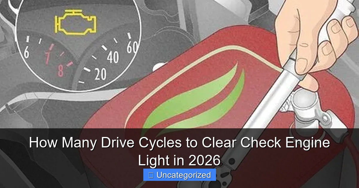 How Many Drive Cycles to Clear Check Engine Light in 2026