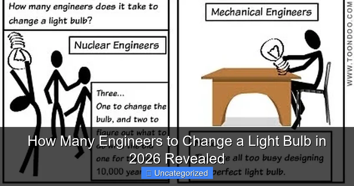 How Many Engineers to Change a Light Bulb in 2026 Revealed