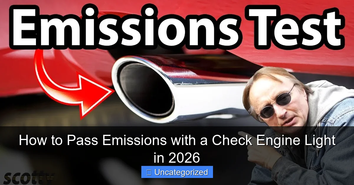How to Pass Emissions with a Check Engine Light in 2026