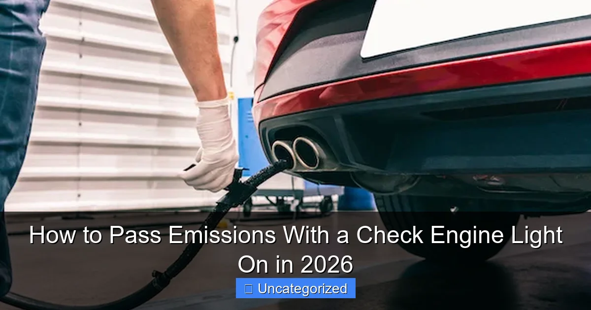 How to Pass Emissions With a Check Engine Light On in 2026