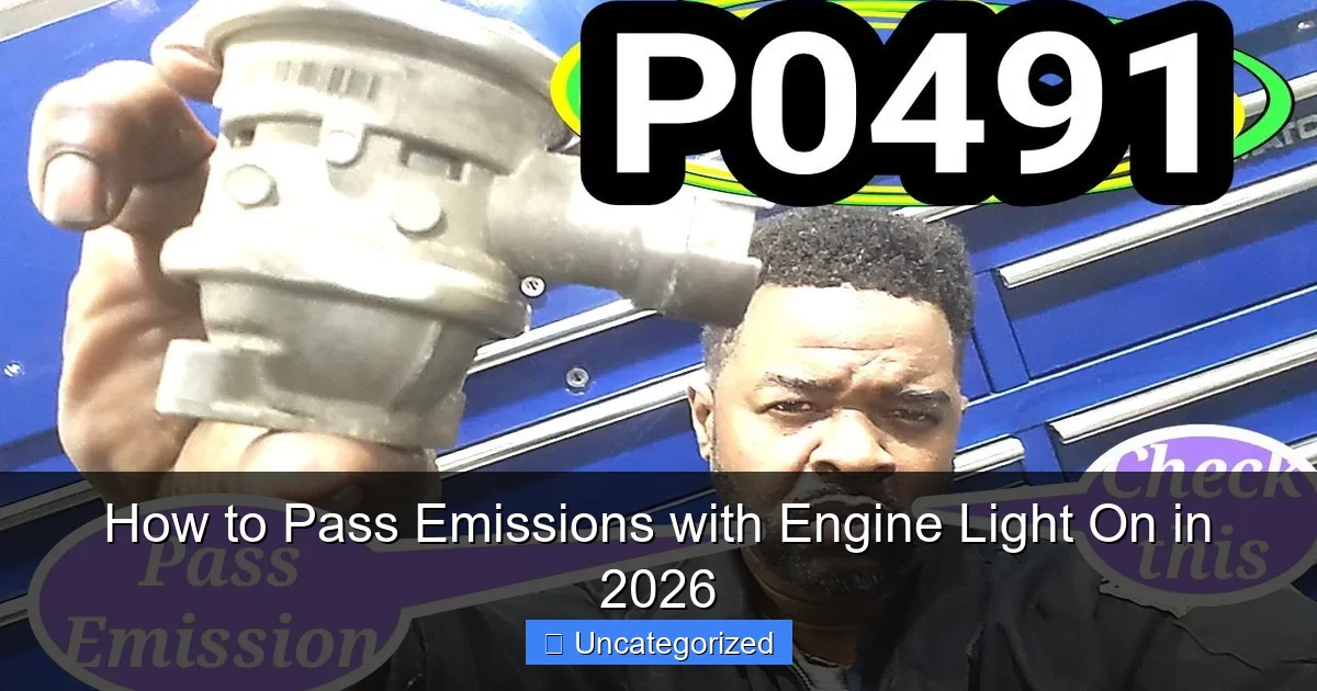How to Pass Emissions with Engine Light On in 2026