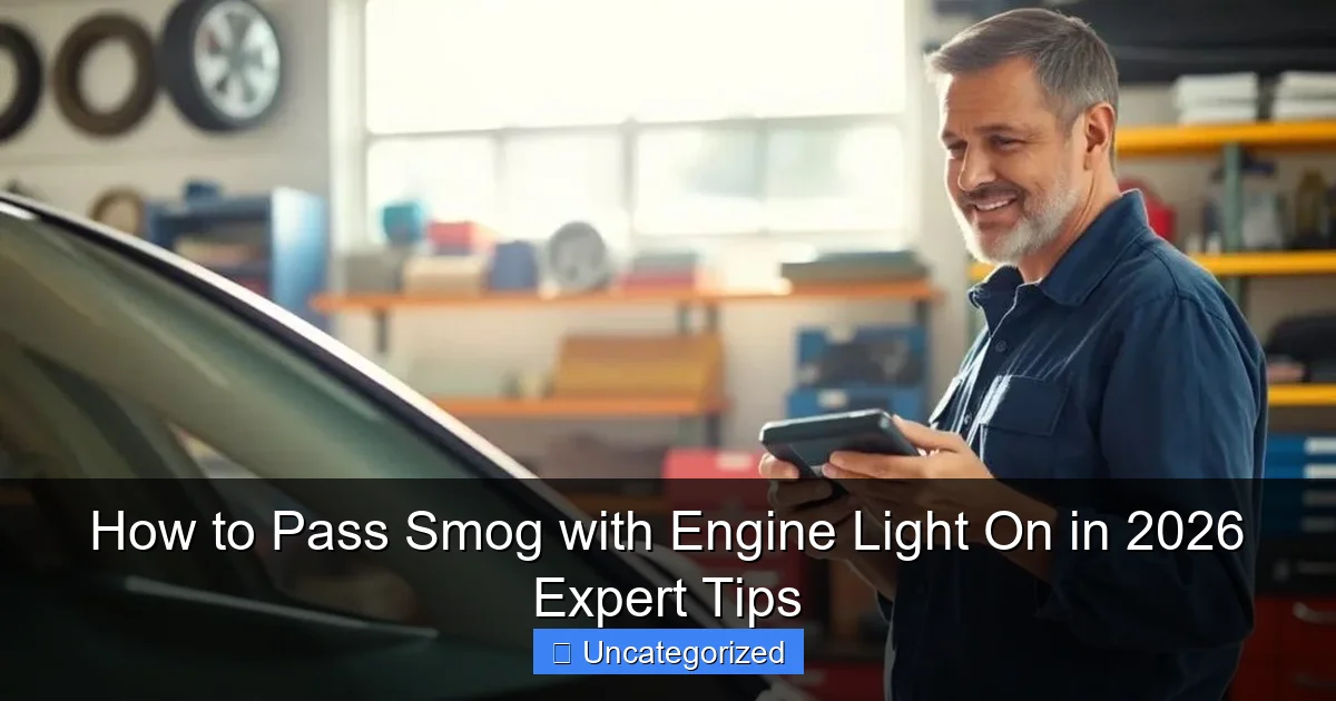 How to Pass Smog with Engine Light On in 2026 Expert Tips