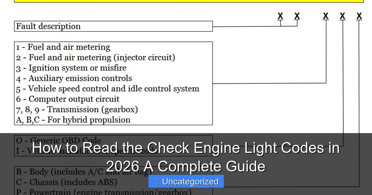 How to Read the Check Engine Light Codes in 2026 A Complete Guide