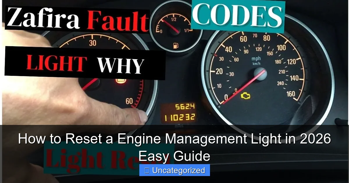 How to Reset a Engine Management Light in 2026 Easy Guide