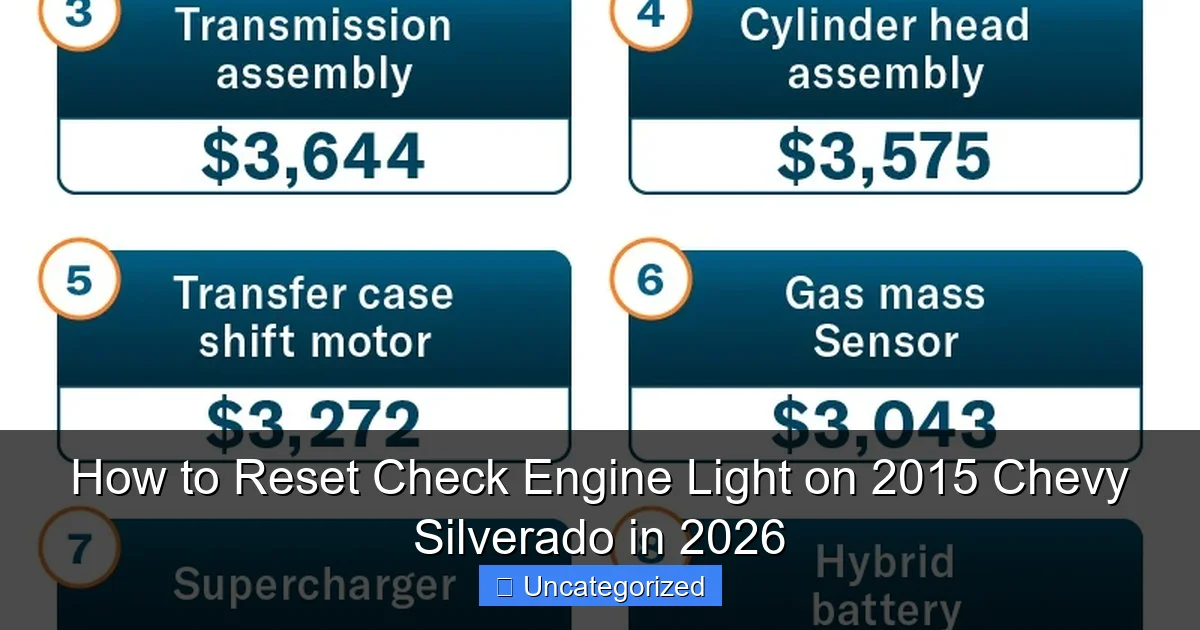 How to Reset Check Engine Light on 2015 Chevy Silverado in 2026