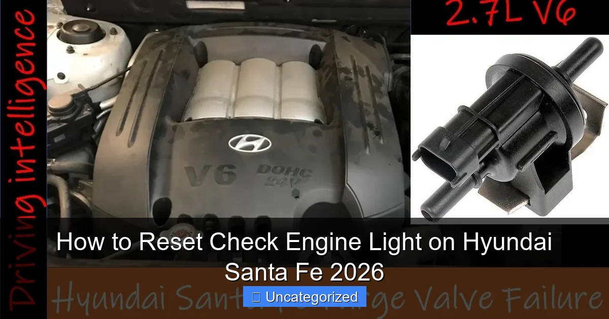 How to Reset Check Engine Light on Hyundai Santa Fe 2026