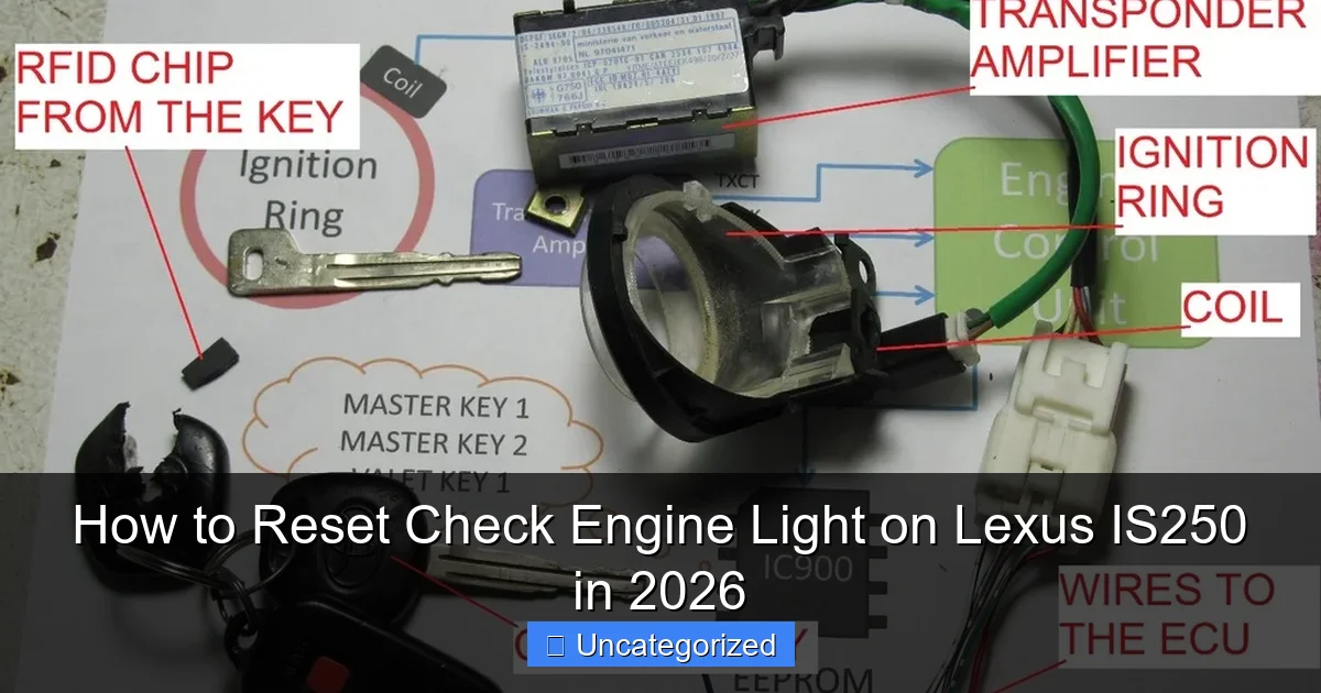 How to Reset Check Engine Light on Lexus IS250 in 2026
