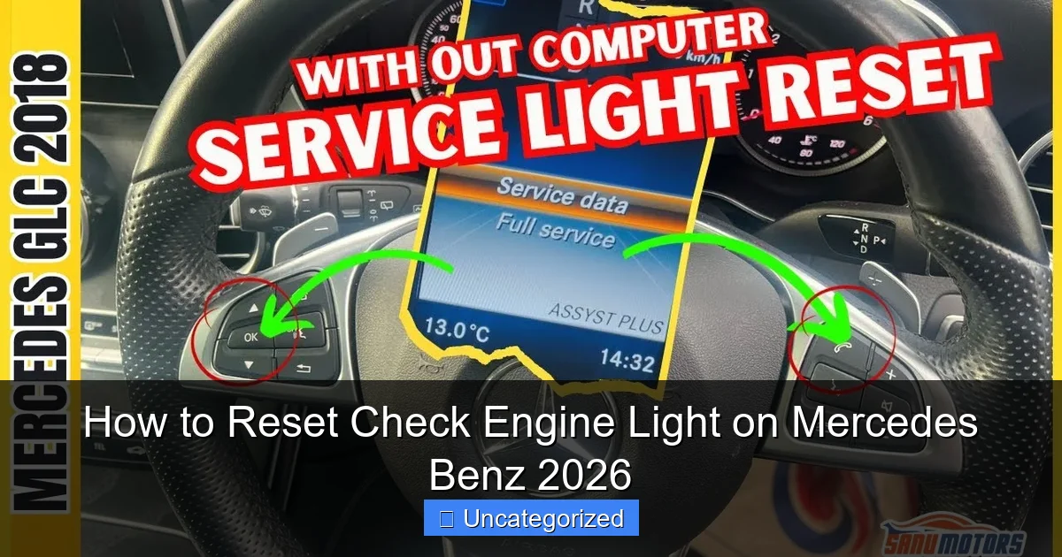 How to Reset Check Engine Light on Mercedes Benz 2026