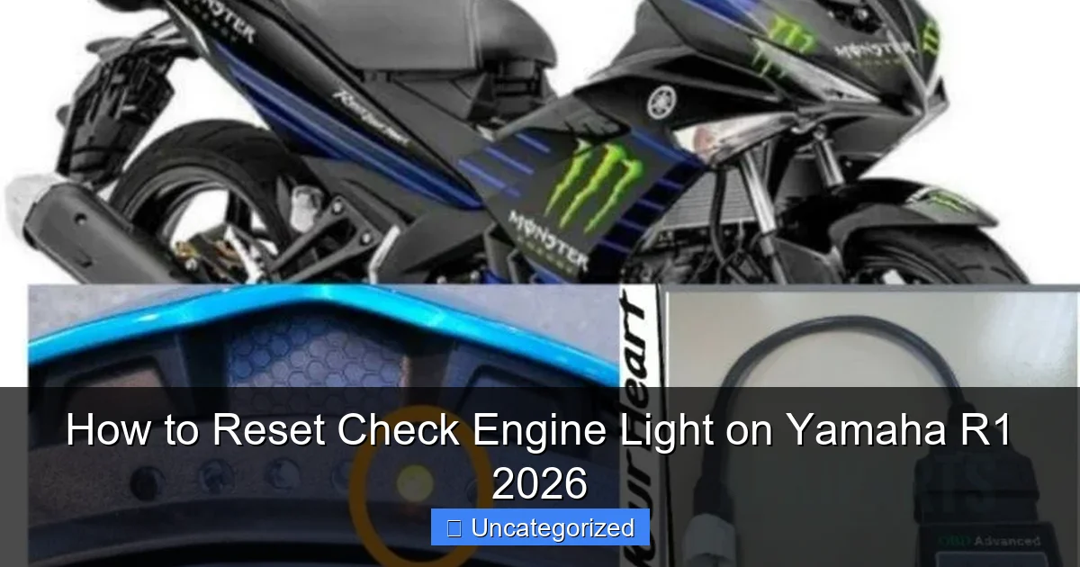How to Reset Check Engine Light on Yamaha R1 2026