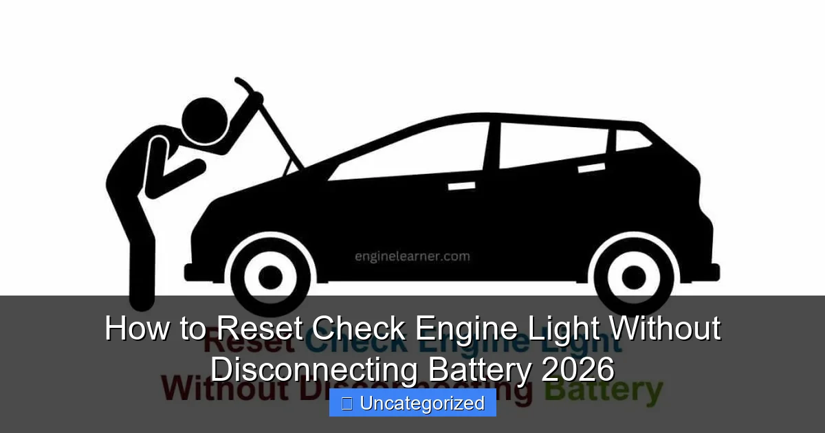 How to Reset Check Engine Light Without Disconnecting Battery 2026