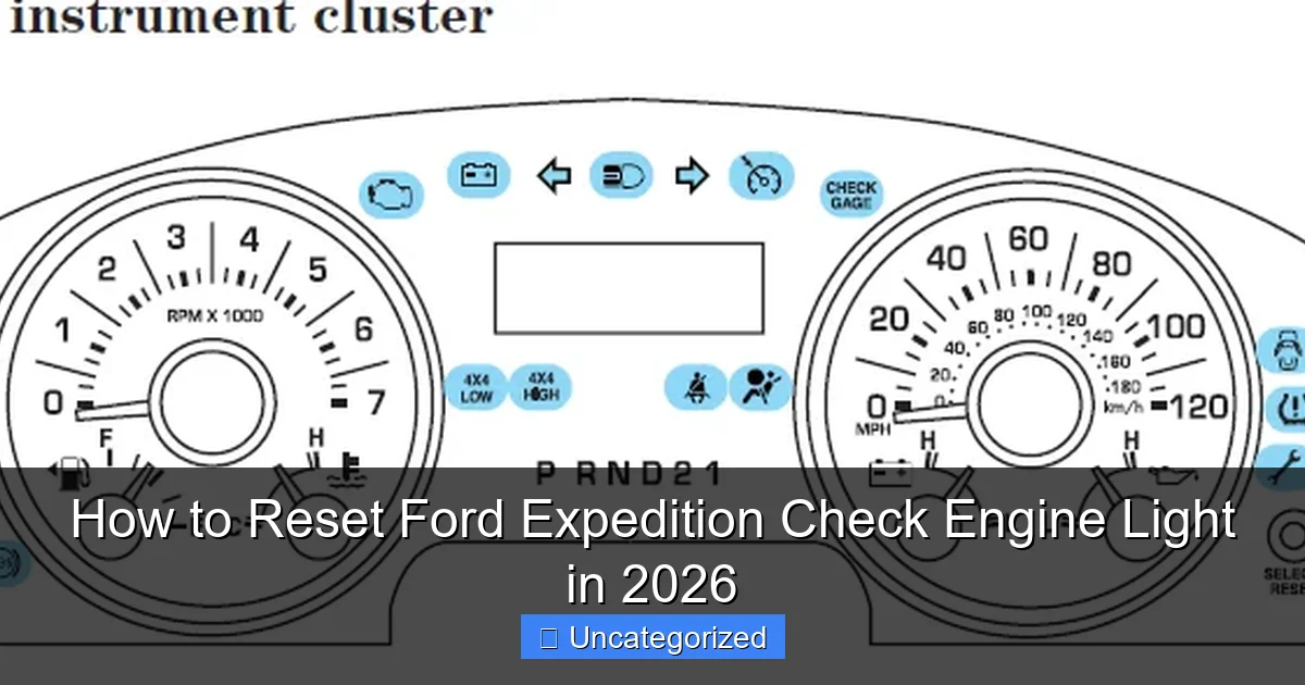 How to Reset Ford Expedition Check Engine Light in 2026