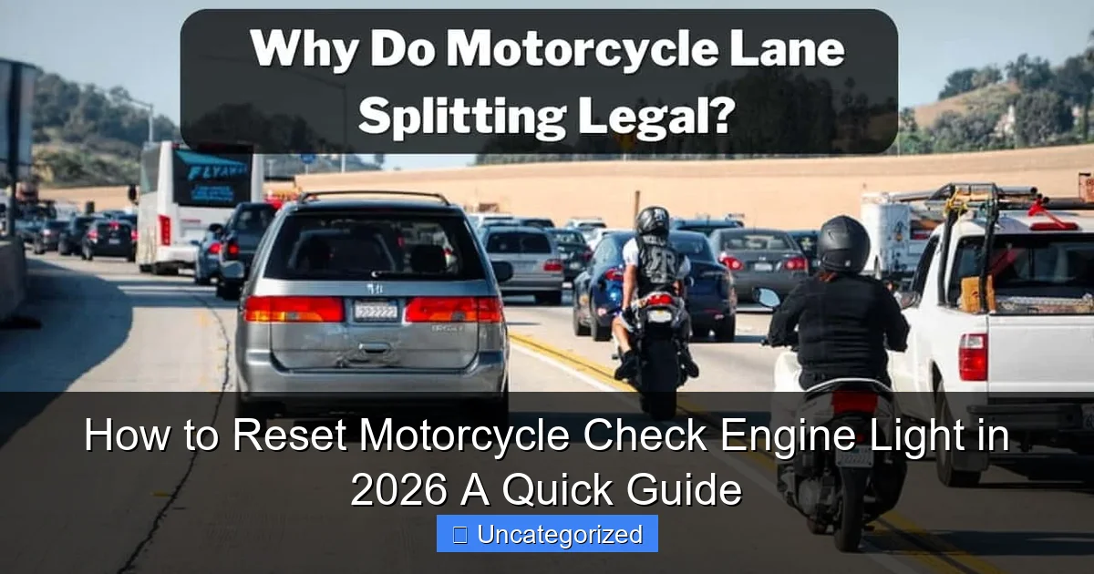 How to Reset Motorcycle Check Engine Light in 2026 A Quick Guide